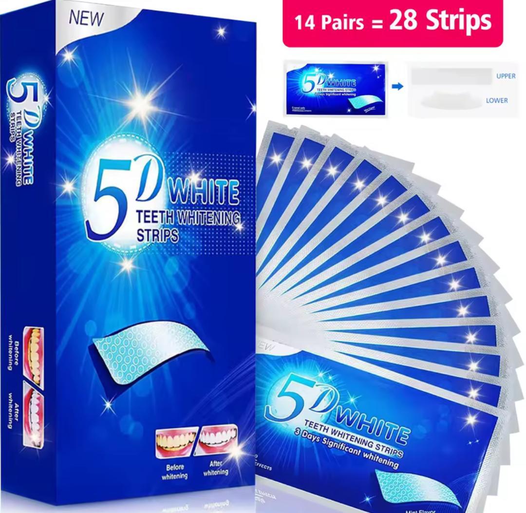 Benzi pentru Albirea Dinților – 5D/9D White Strips, Formulă delicată cu sensibilitate redusă